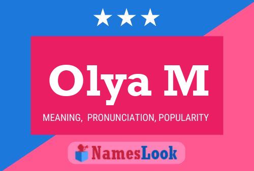 Olya M Name Poster