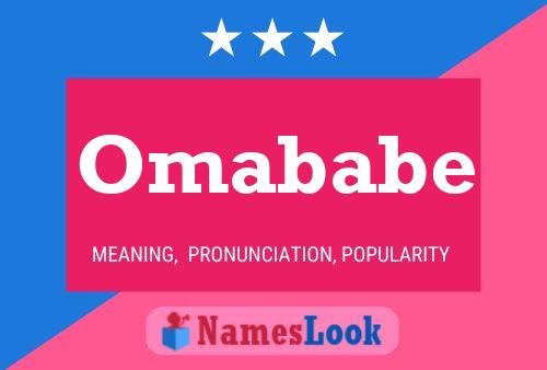 Omababe Name Poster