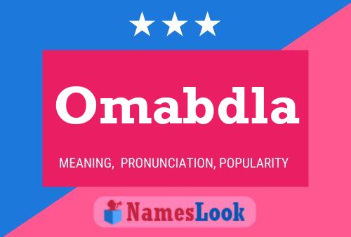 Omabdla Name Poster