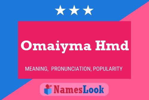 Omaiyma Hmd Name Poster