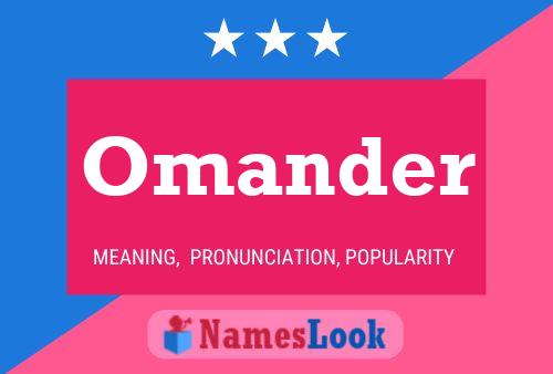 Omander Name Poster