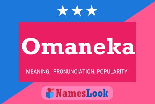 Omaneka Name Poster