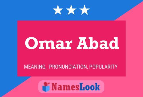 Omar Abad Name Poster