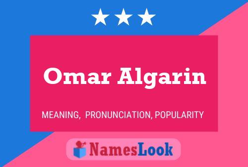 Omar Algarin Name Poster