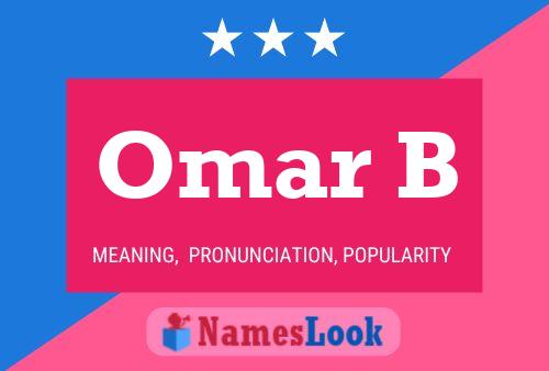 Omar B Name Poster