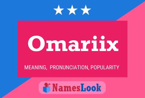 Omariix Name Poster