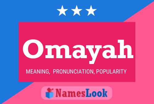 Omayah Name Poster