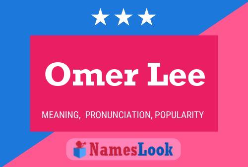 Omer Lee Name Poster