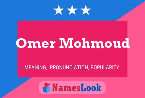 Omer Mohmoud Name Poster