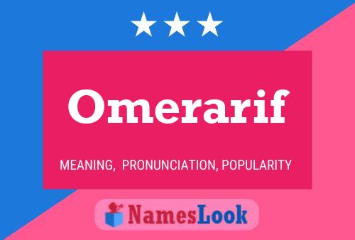 Omerarif Name Poster