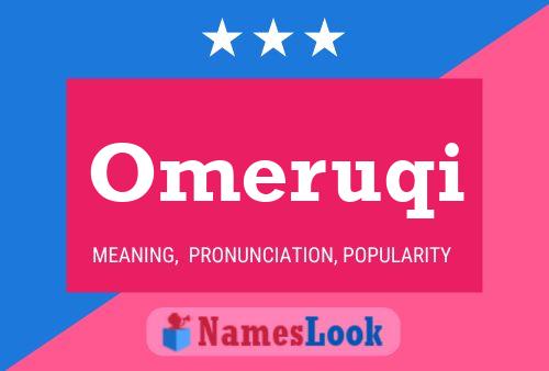 Omeruqi Name Poster