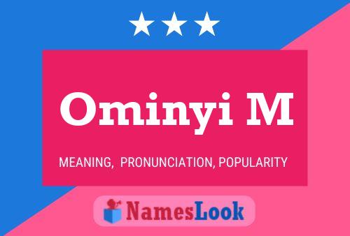 Ominyi M Name Poster