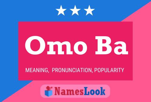 Omo Ba Name Poster