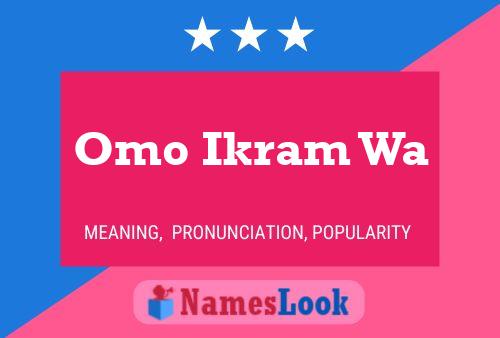 Omo Ikram Wa Name Poster