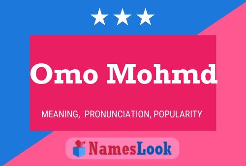 Omo Mohmd Name Poster