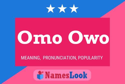 Omo Owo Name Poster