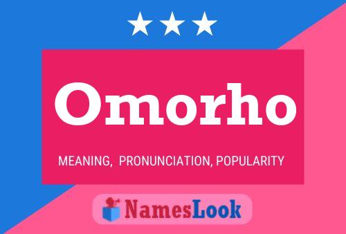 Omorho Name Poster