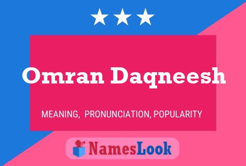 Omran Daqneesh Name Poster