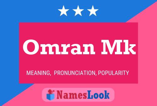 Omran Mk Name Poster