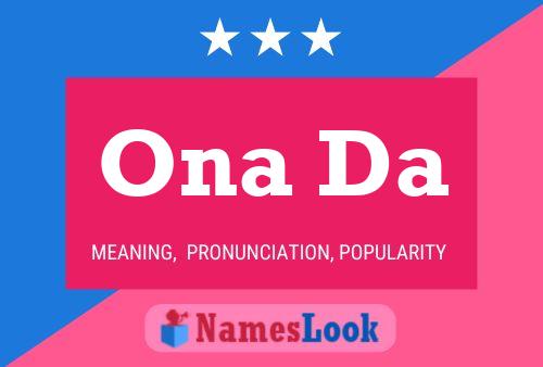 Ona Da Name Poster