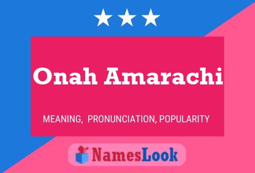 Onah Amarachi Name Poster