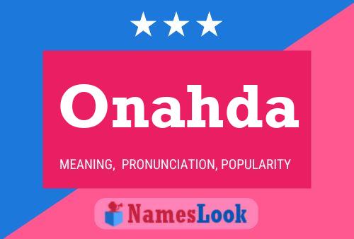 Onahda Name Poster