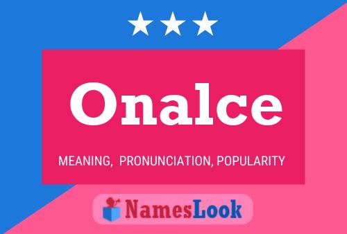 Onalce Name Poster