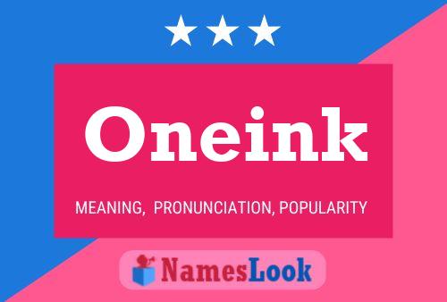 Oneink Name Poster