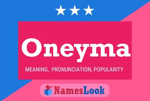 Oneyma Name Poster