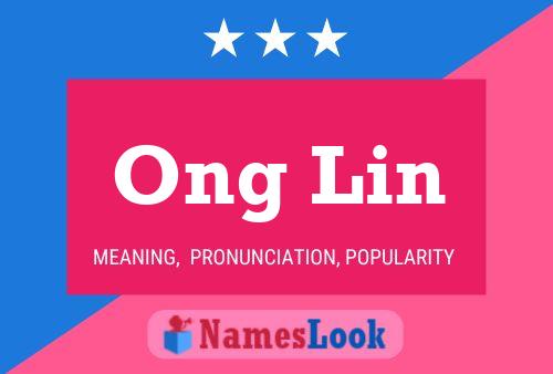 Ong Lin Name Poster