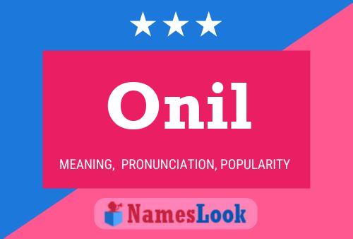 Onil Name Poster