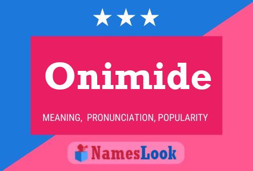 Onimide Name Poster