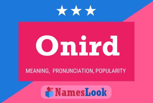 Onird Name Poster