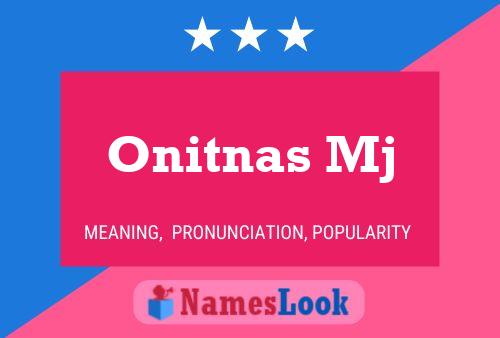 Onitnas Mj Name Poster