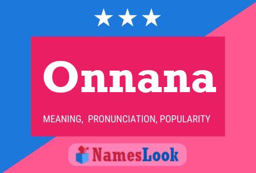 Onnana Name Poster