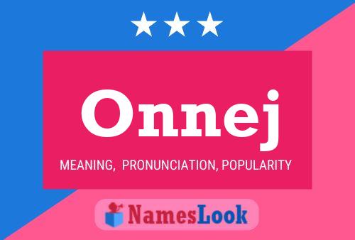 Onnej Name Poster