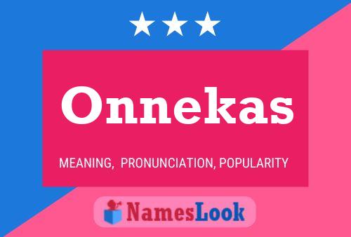 Onnekas Name Poster