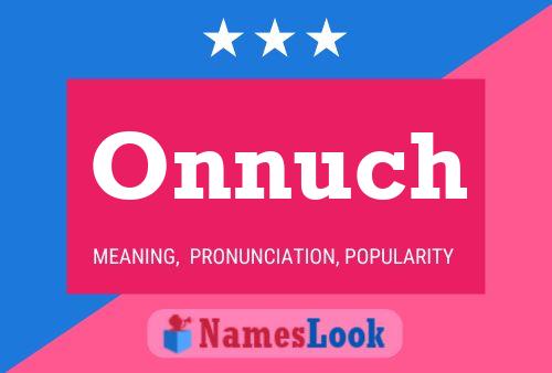 Onnuch Name Poster