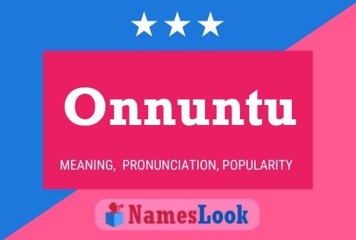 Onnuntu Name Poster