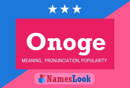 Onoge Name Poster