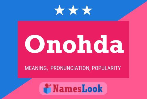 Onohda Name Poster