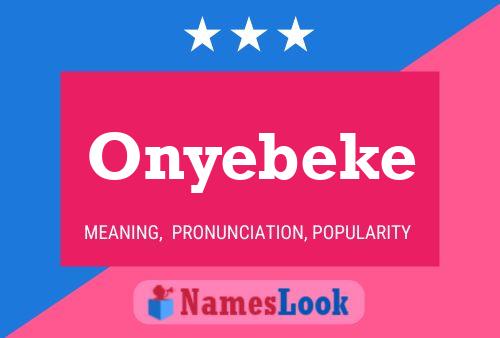 Onyebeke Name Poster