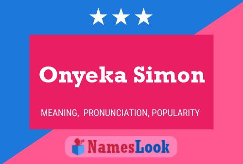 Onyeka Simon Name Poster