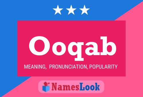 Ooqab Name Poster