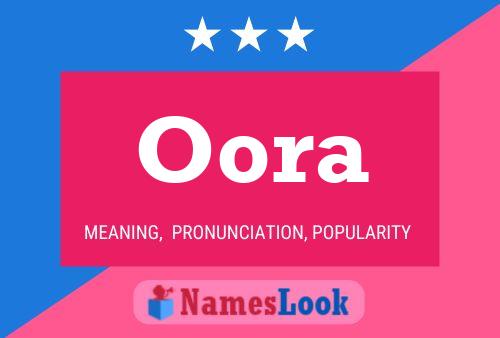 Oora Name Poster