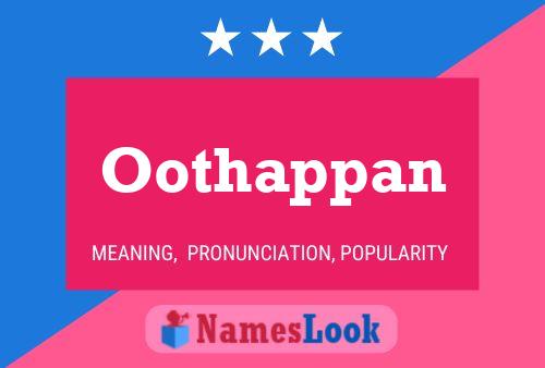 Oothappan Name Poster