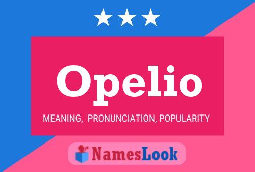 Opelio Name Poster