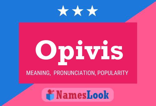 Opivis Name Poster