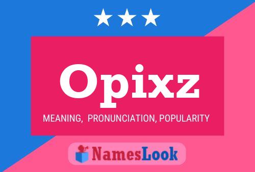 Opixz Name Poster