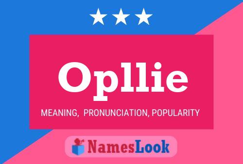 Opllie Name Poster